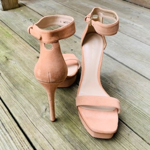 **HP** NWOB Stuart Weitzman nude Backupplat sandal size 9 - Picture 4 of 14